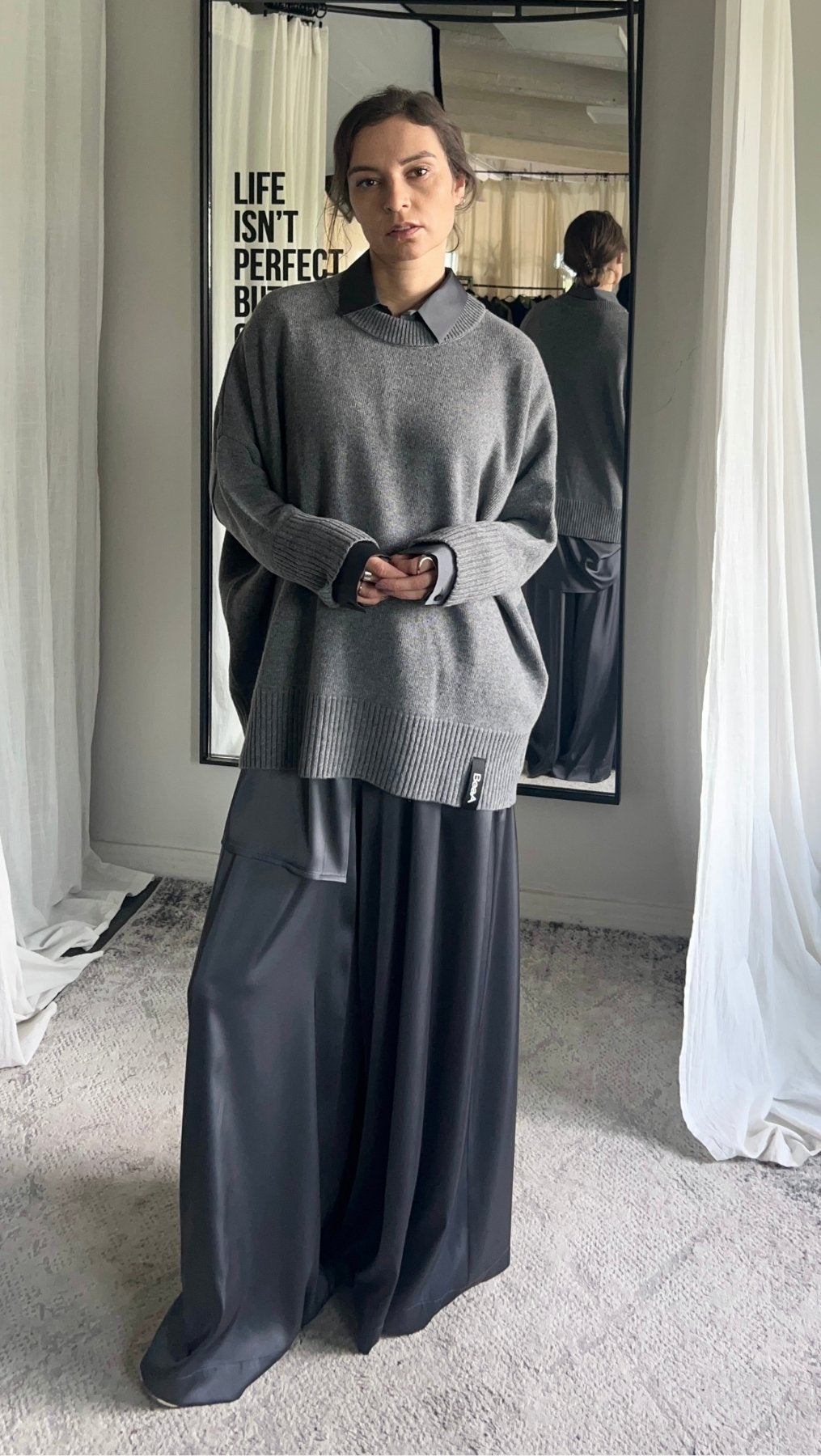 Wool Sweater Classic Gray
