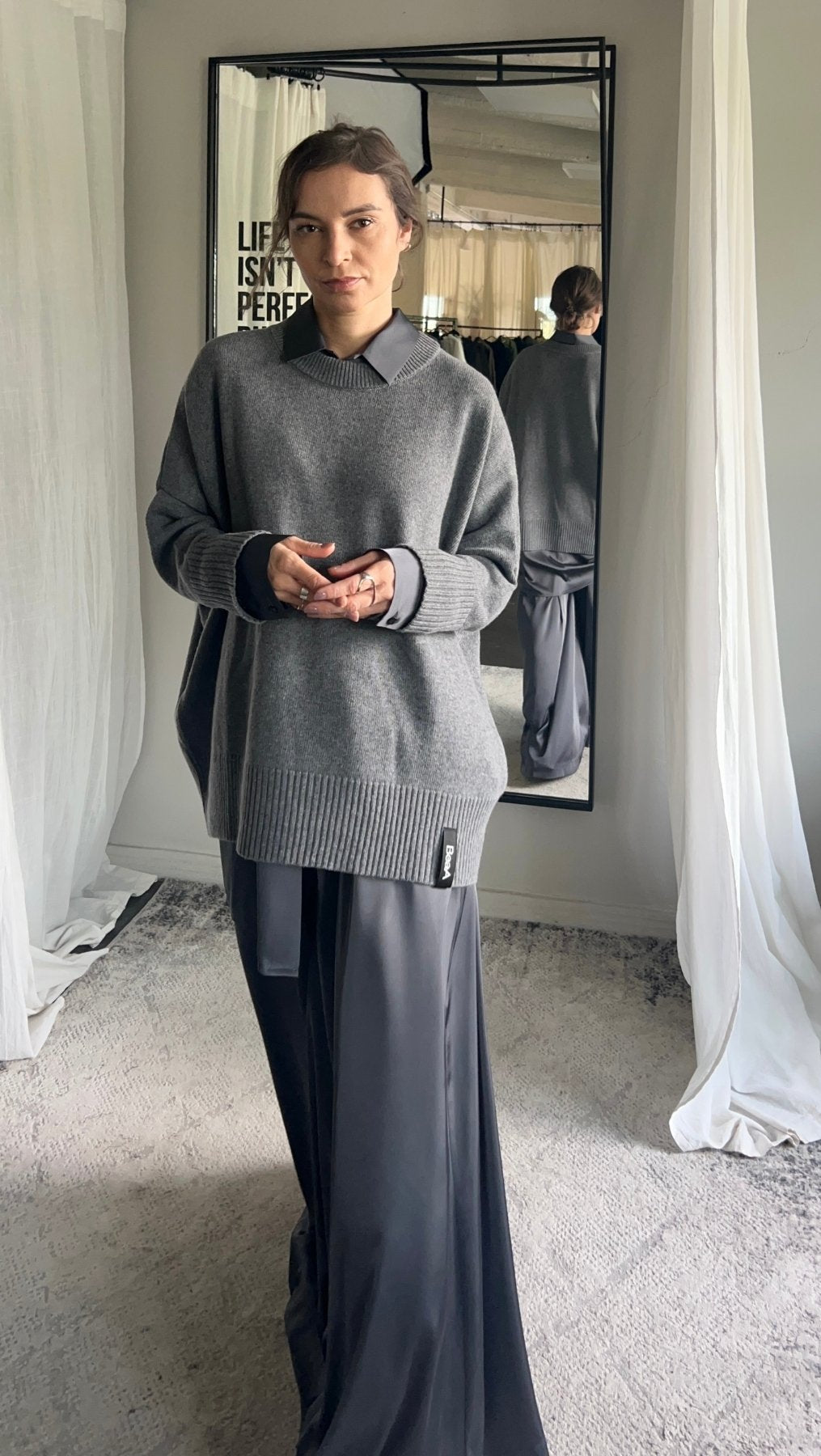 Wool Sweater Classic Gray