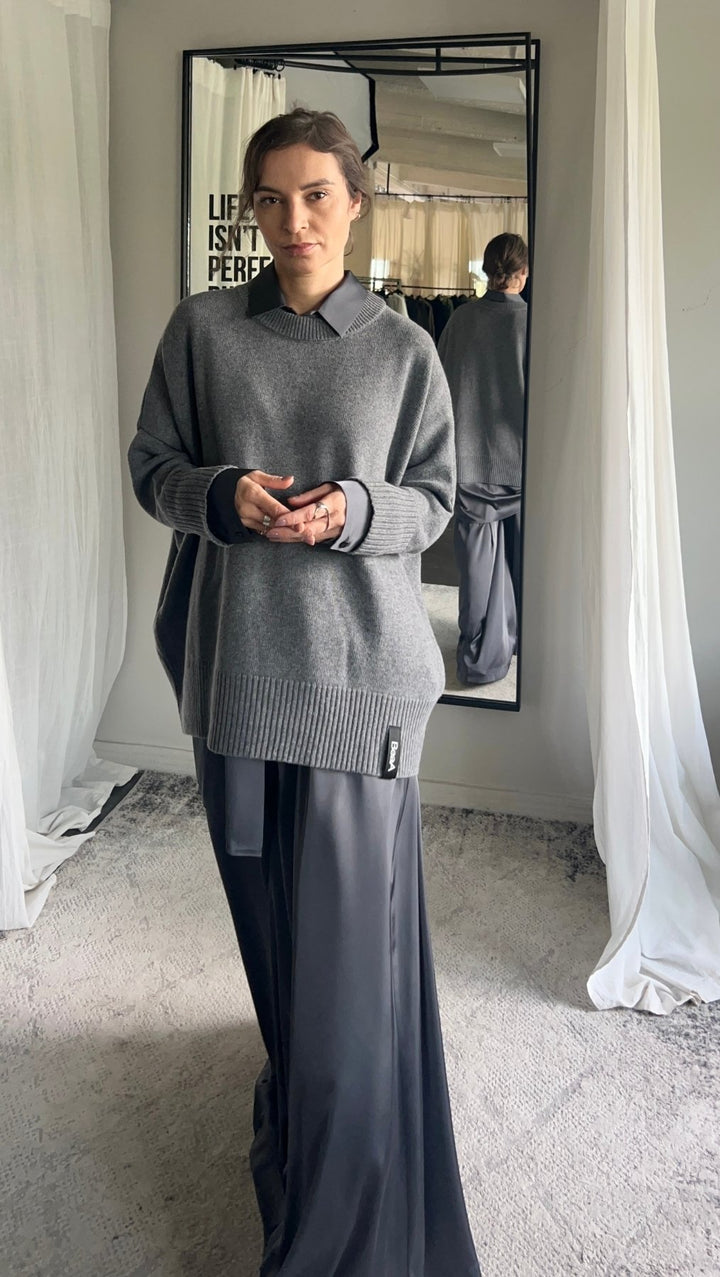 Wool Sweater Classic Gray