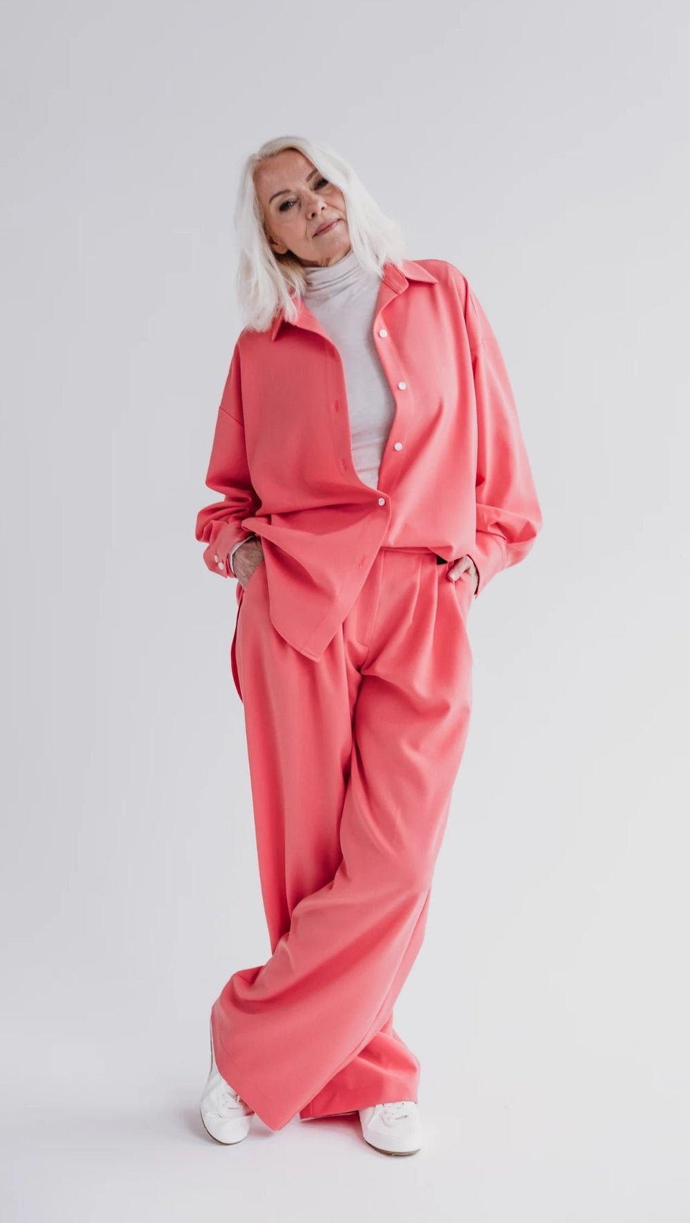 Double pleat trousers Coral - BeaA - Be At Home with Yourself - Trousers