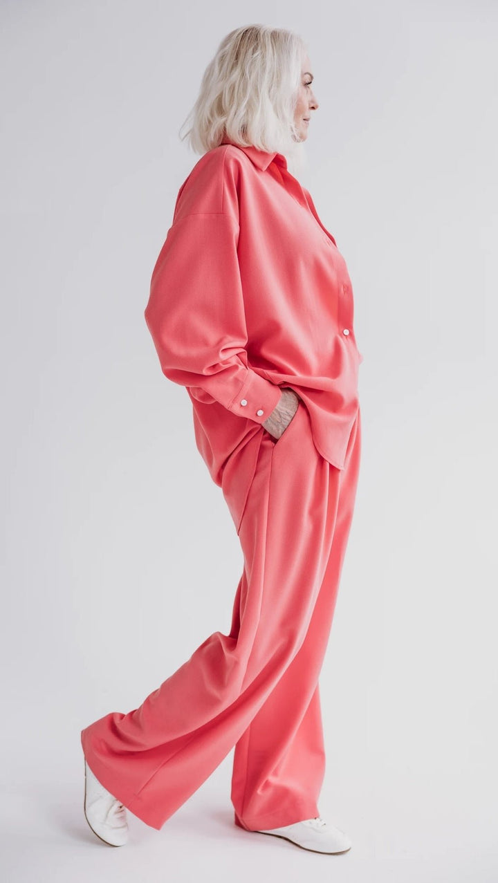 Double pleat trousers Coral - BeaA - Be At Home with Yourself - Trousers