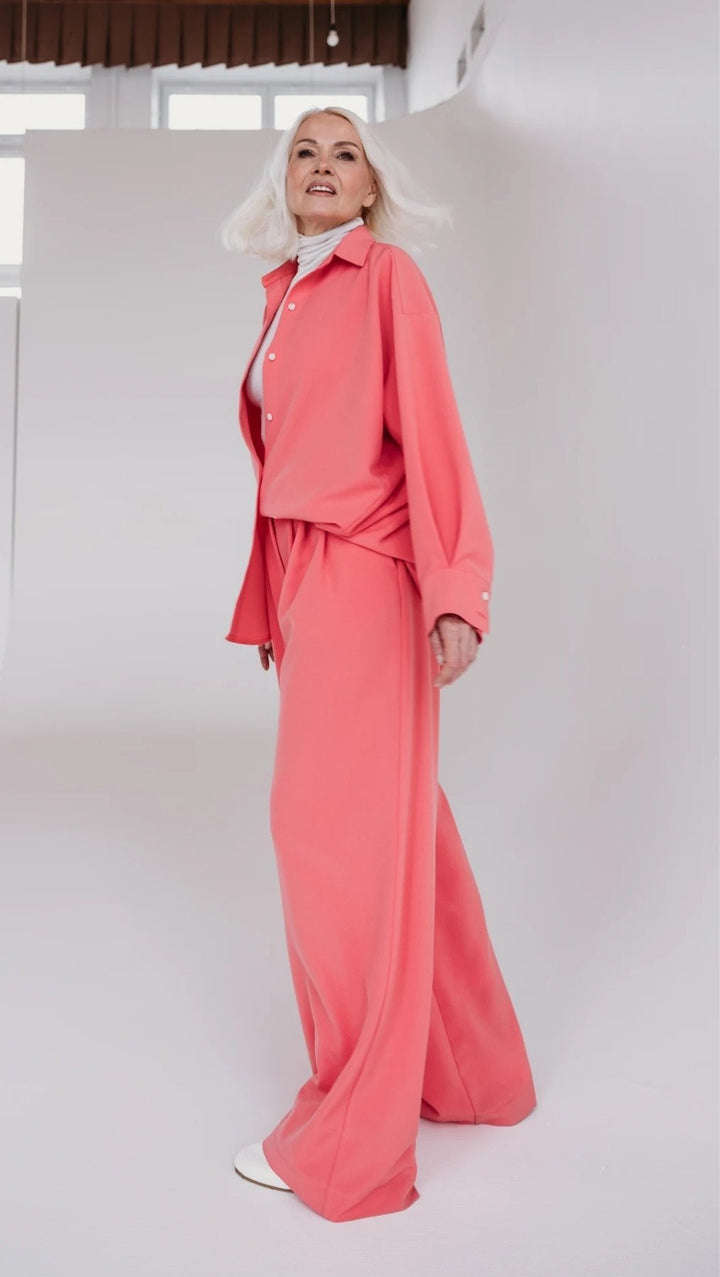 Double pleat trousers Coral - BeaA - Be At Home with Yourself - Trousers