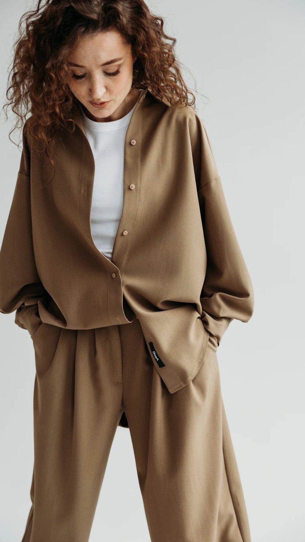 Double pleat trousers Desert Shade - BeaA - Be At Home with Yourself - Trousers