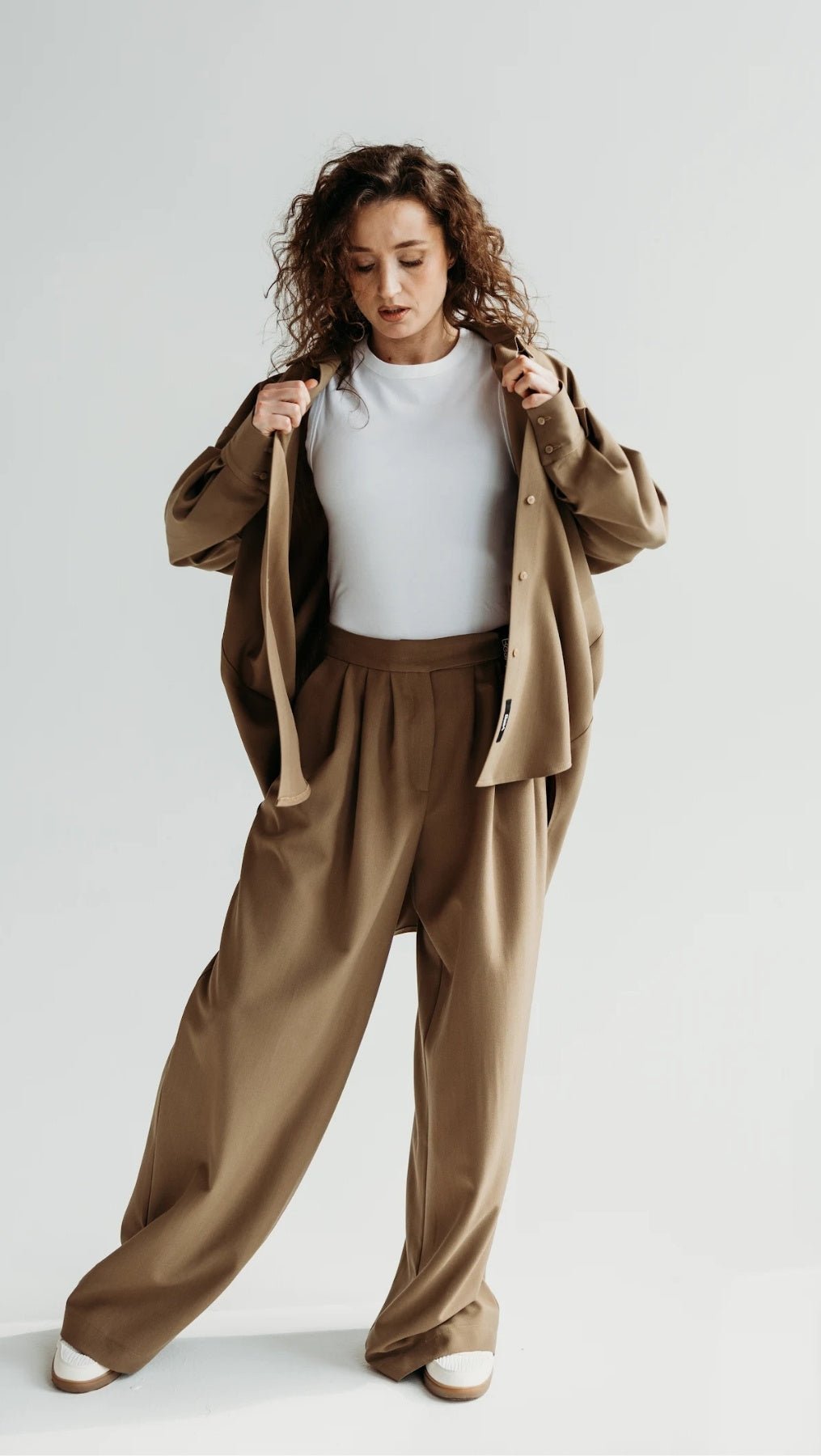 Double pleat trousers Desert Shade - BeaA - Be At Home with Yourself - Trousers