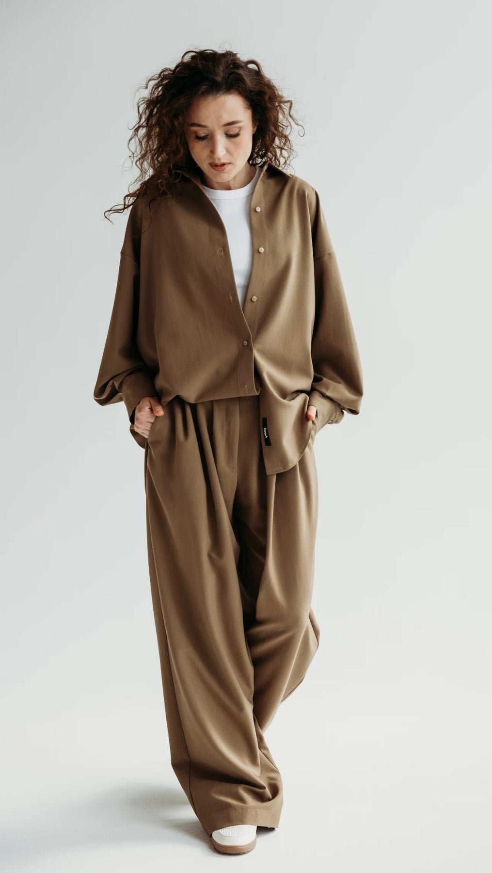 Double pleat trousers Desert Shade - BeaA - Be At Home with Yourself - Trousers