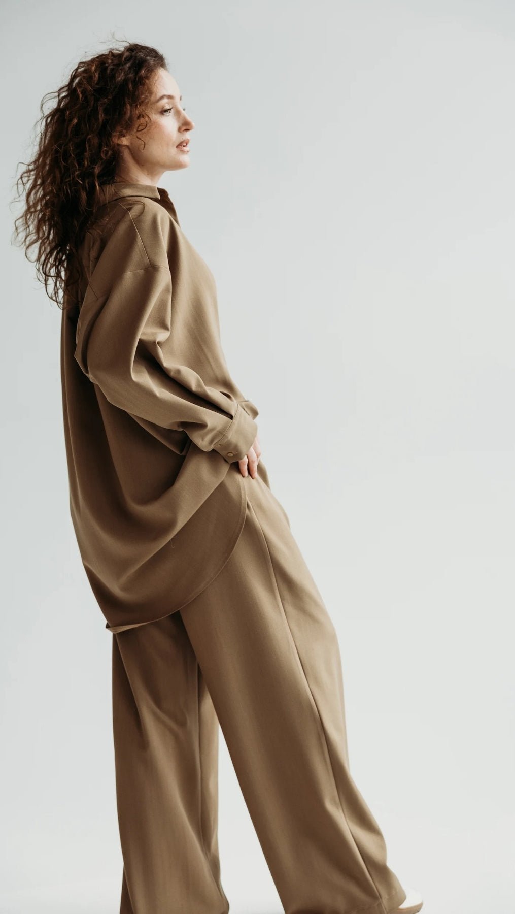 Double pleat trousers Desert Shade - BeaA - Be At Home with Yourself - Trousers