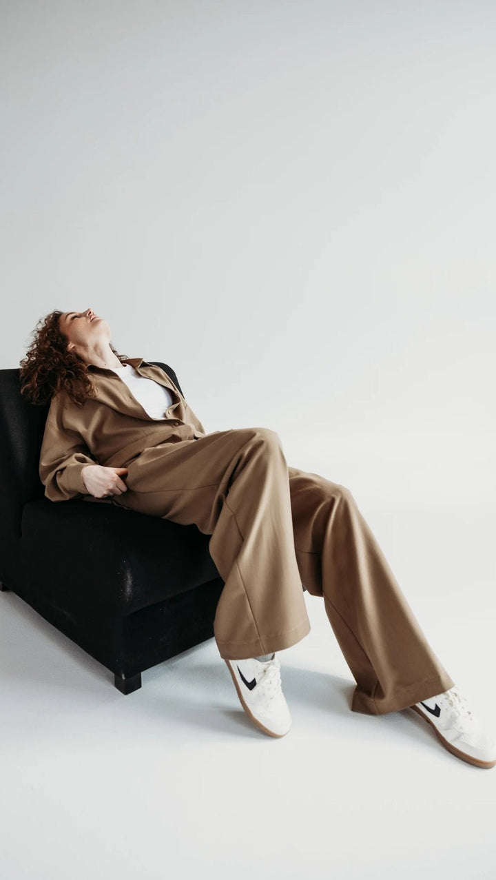 Double pleat trousers Desert Shade - BeaA - Be At Home with Yourself - Trousers