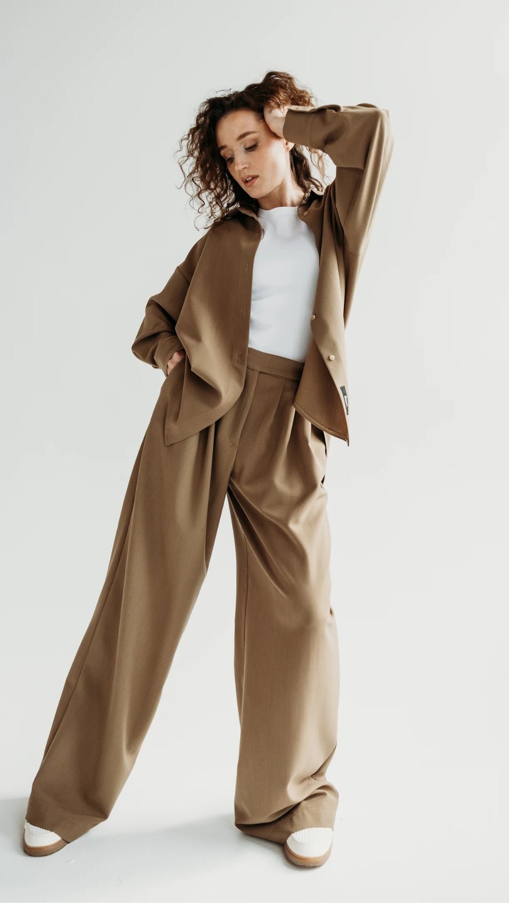 Double pleat trousers Desert Shade - BeaA - Be At Home with Yourself - Trousers