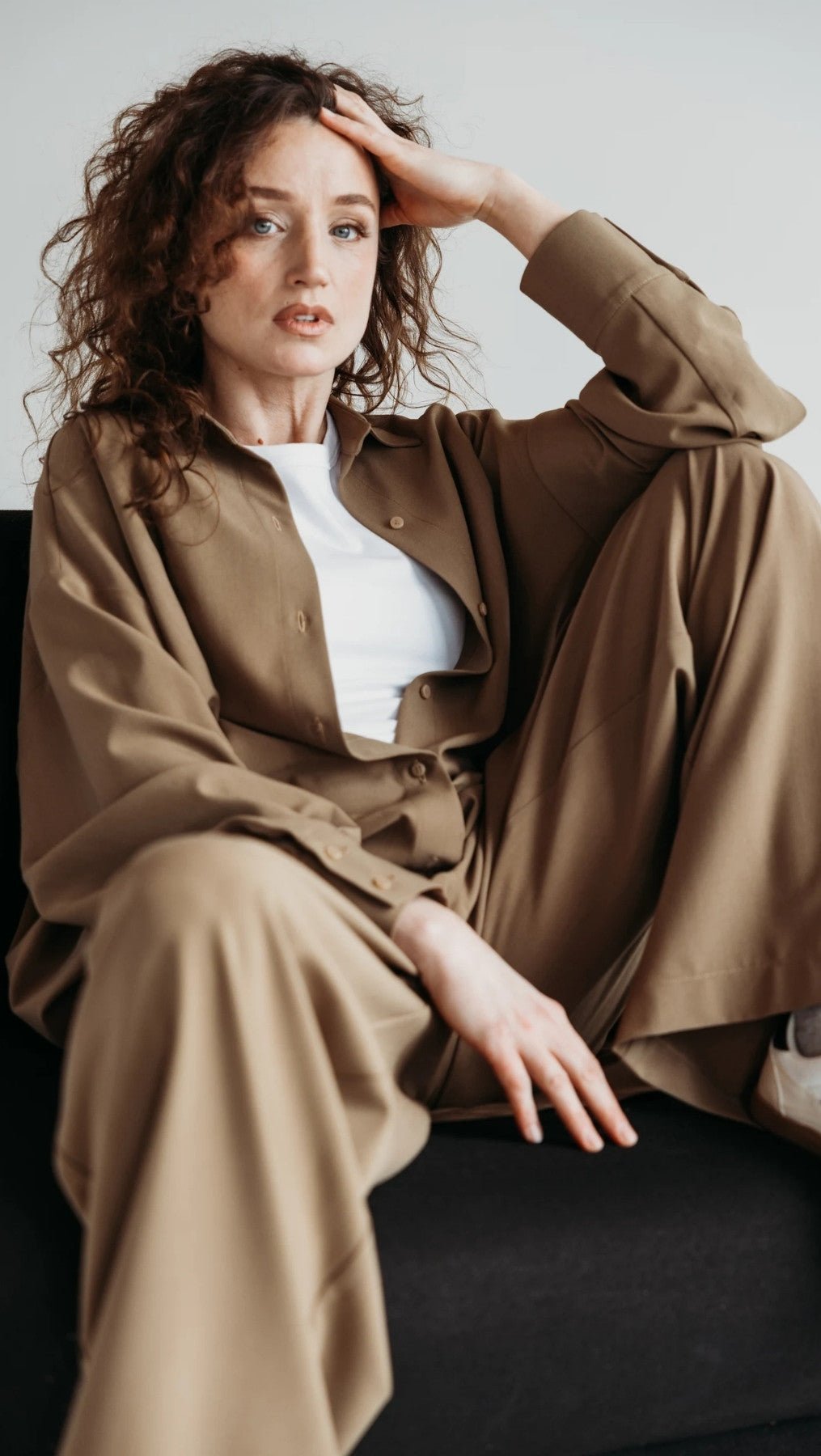 Double pleat trousers Desert Shade - BeaA - Be At Home with Yourself - Trousers