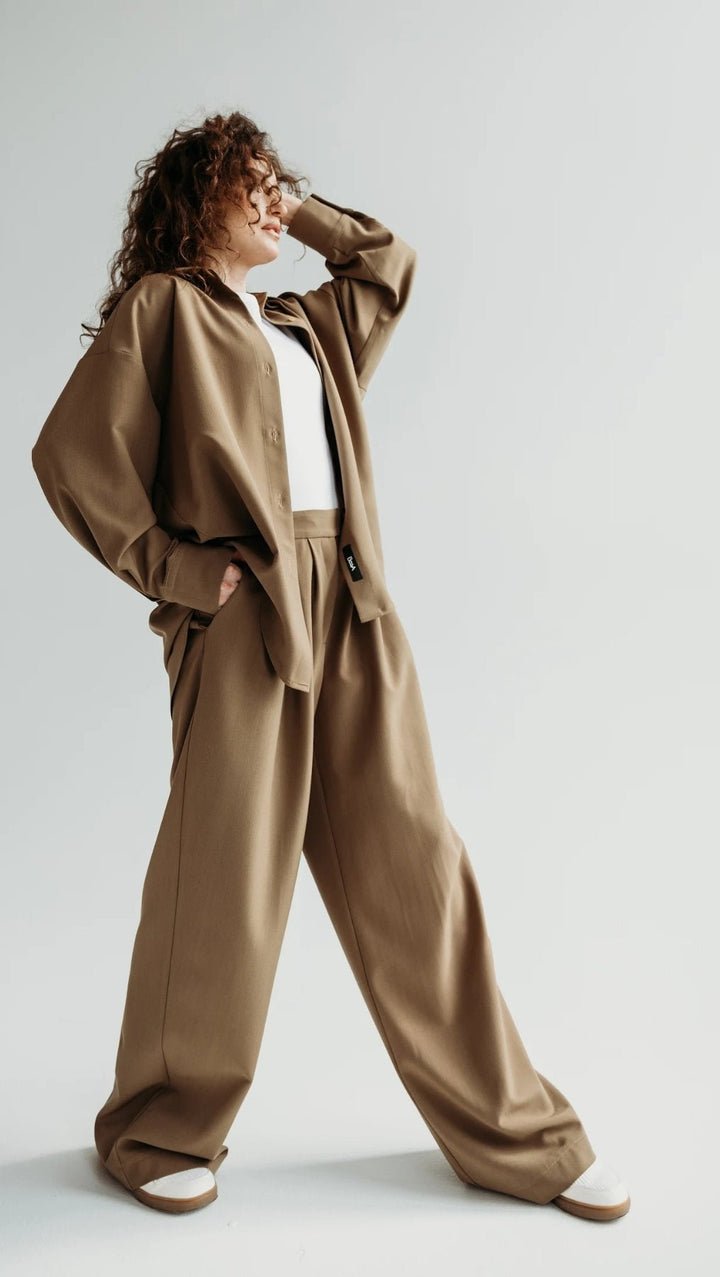 Double pleat trousers Desert Shade - BeaA - Be At Home with Yourself - Trousers