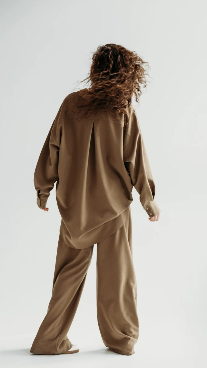 Double pleat trousers Desert Shade - BeaA - Be At Home with Yourself - Trousers