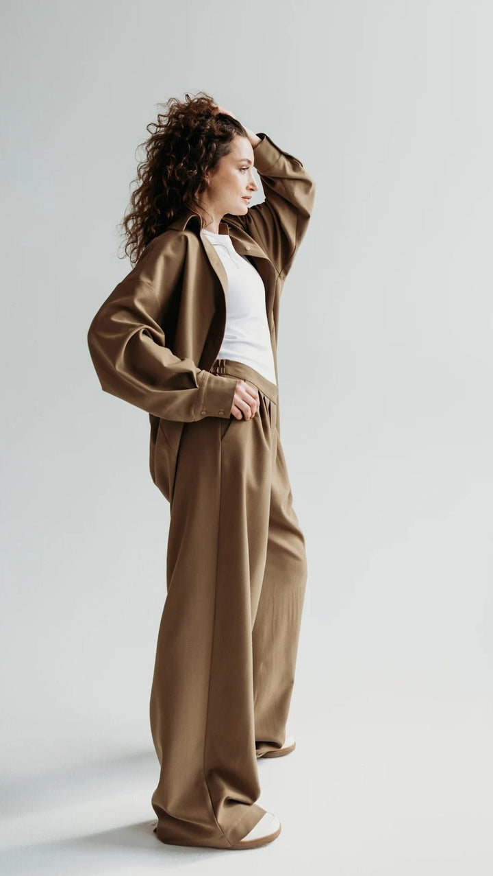 Double pleat trousers Desert Shade - BeaA - Be At Home with Yourself - Trousers