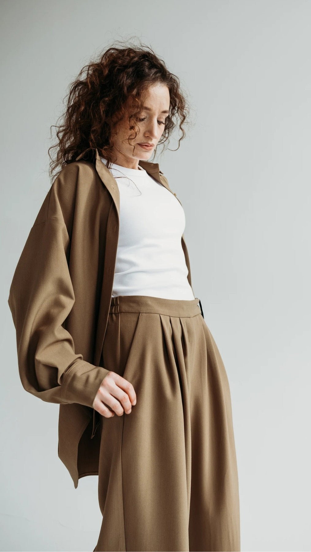 Double pleat trousers Desert Shade - BeaA - Be At Home with Yourself - Trousers