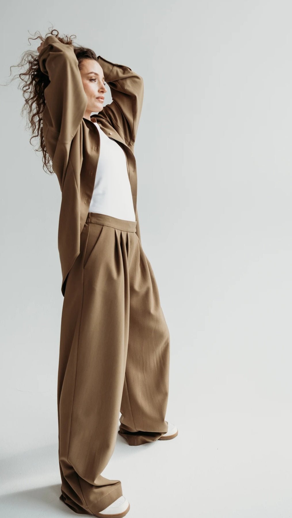Double pleat trousers Desert Shade - BeaA - Be At Home with Yourself - Trousers