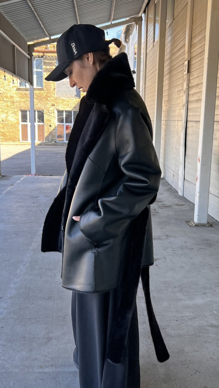 Eco - leather/fur jacket - BeaA - Be At Home with Yourself - coat