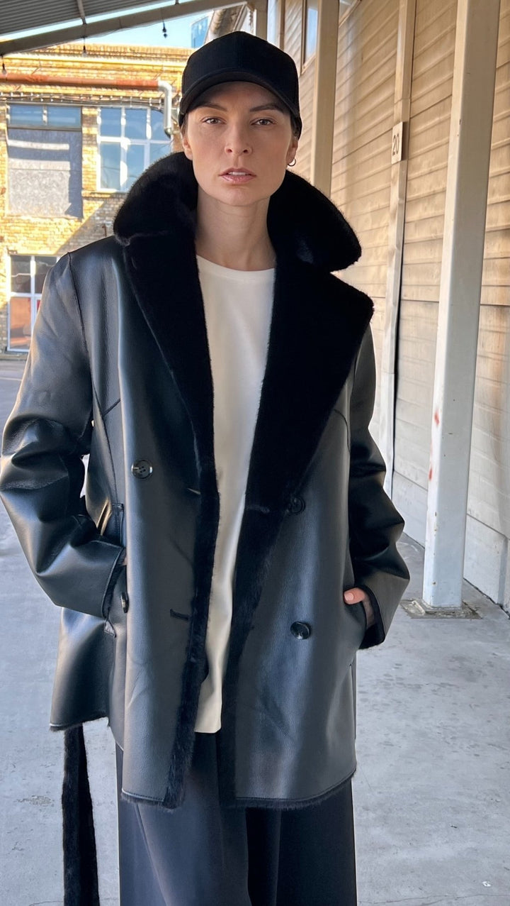 Eco - leather/fur jacket - BeaA - Be At Home with Yourself - coat