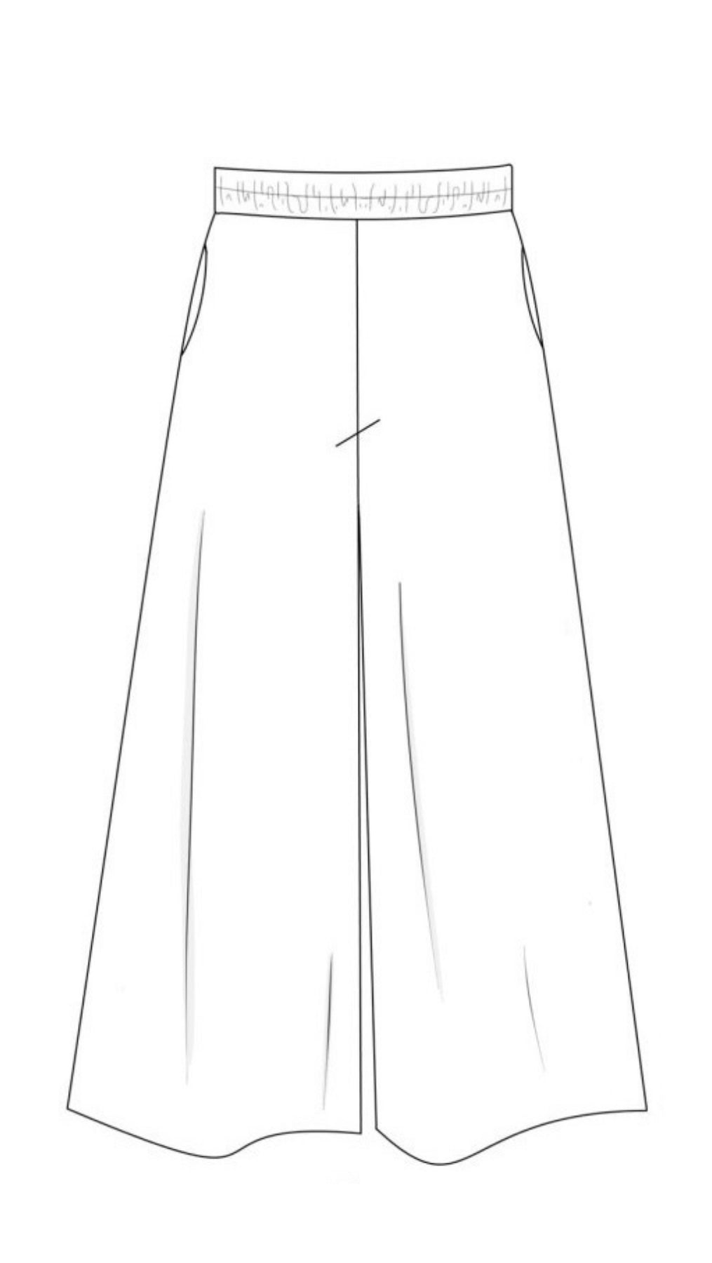 Silk Palazzo Trousers Dark brown