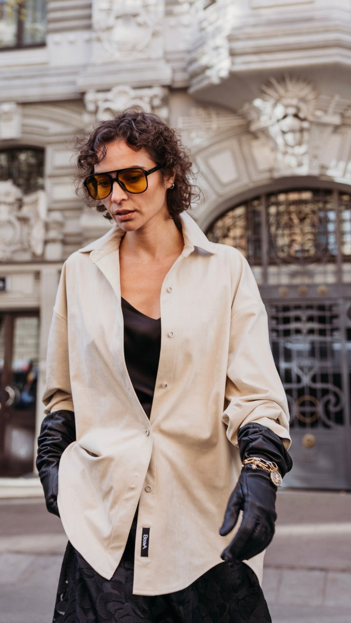 Feux Suede shirt - BeaA - Be At Home with Yourself - Top