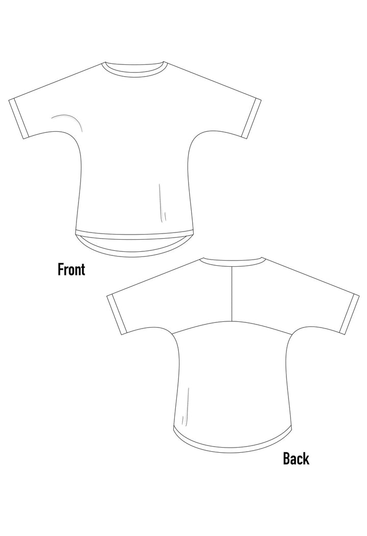 Fluffy top Blue - Gray - BeaA - Be At Home with Yourself - Top