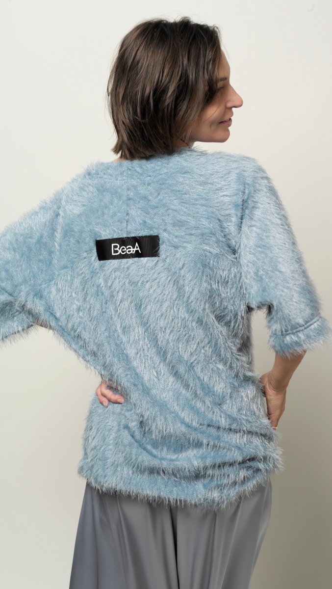 Top in Blue-Gray color BeaA - Be At Home with Yourself