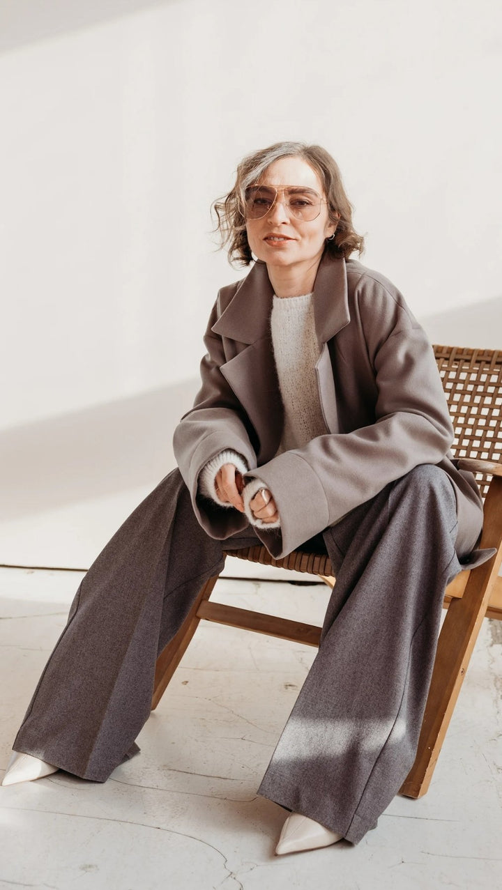 Regular-fit trousers Greige