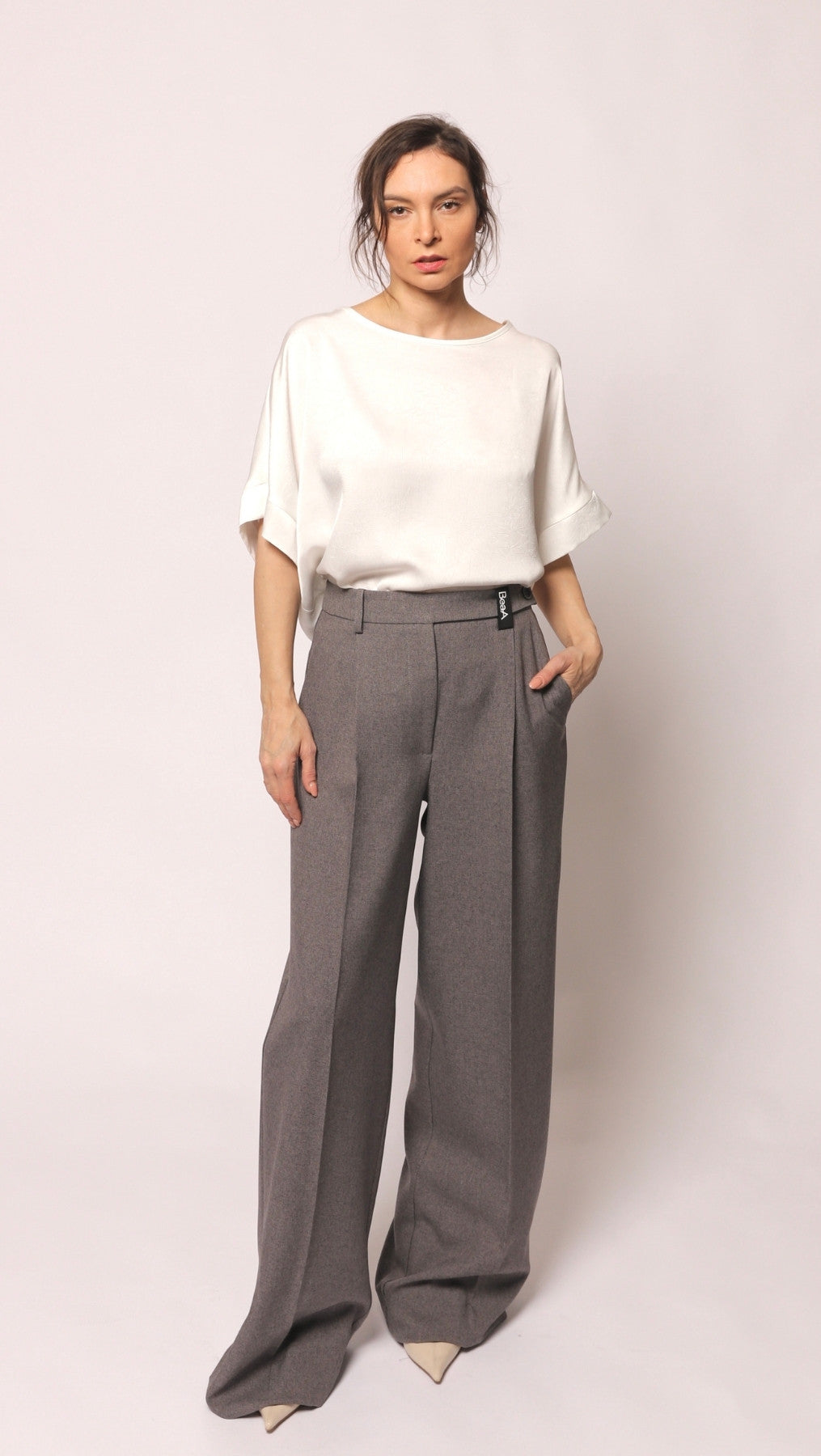 Regular-fit trousers Greige