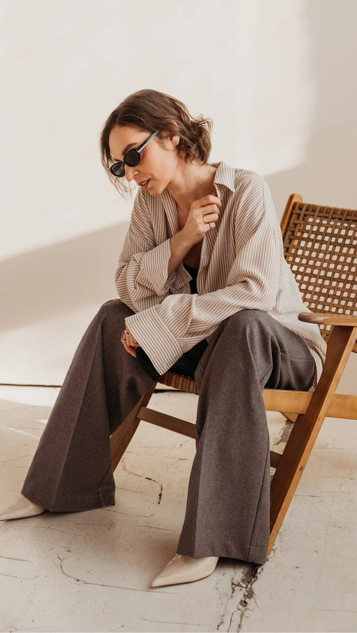 Regular-fit trousers Greige