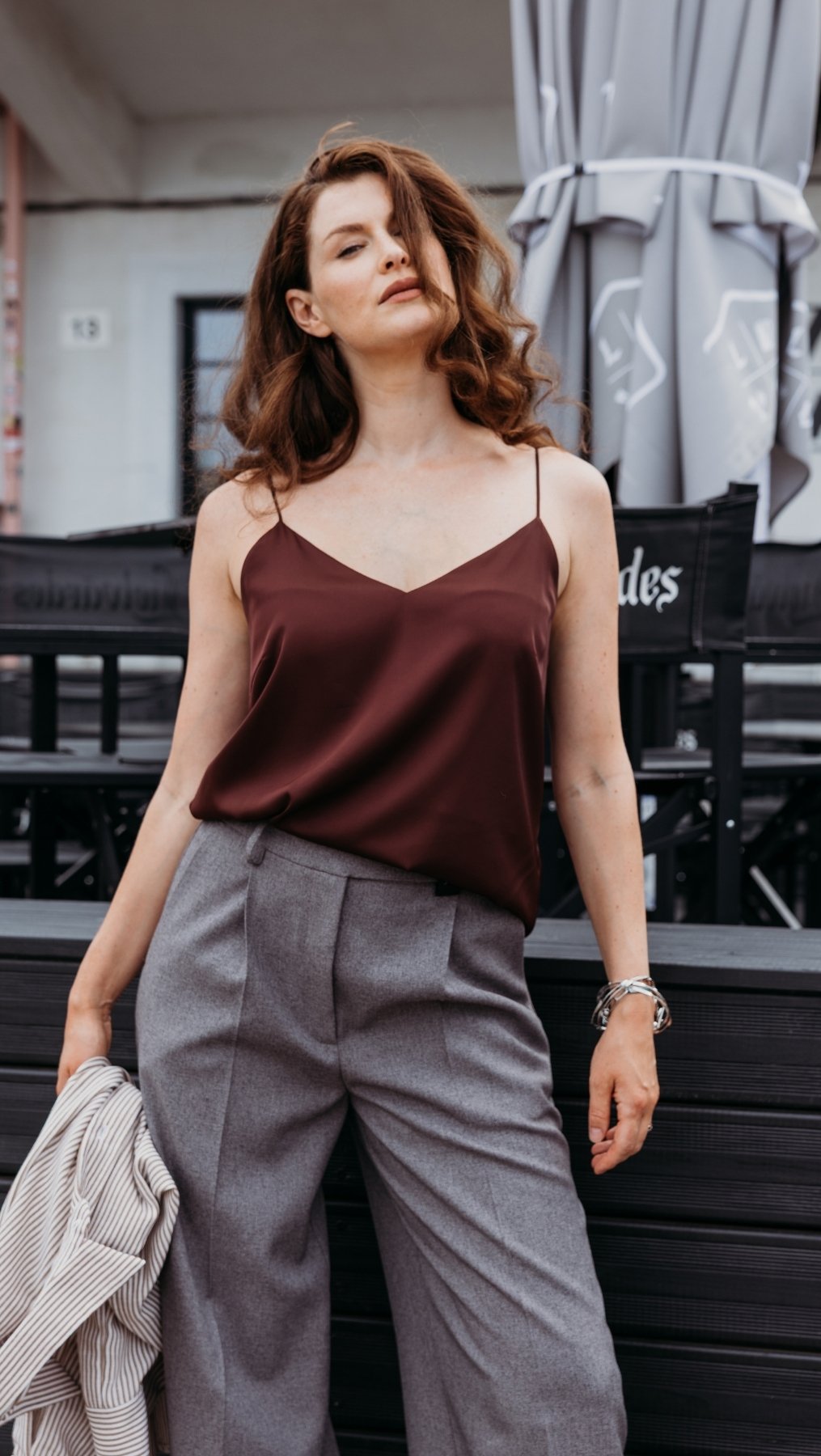 Regular-fit trousers Greige