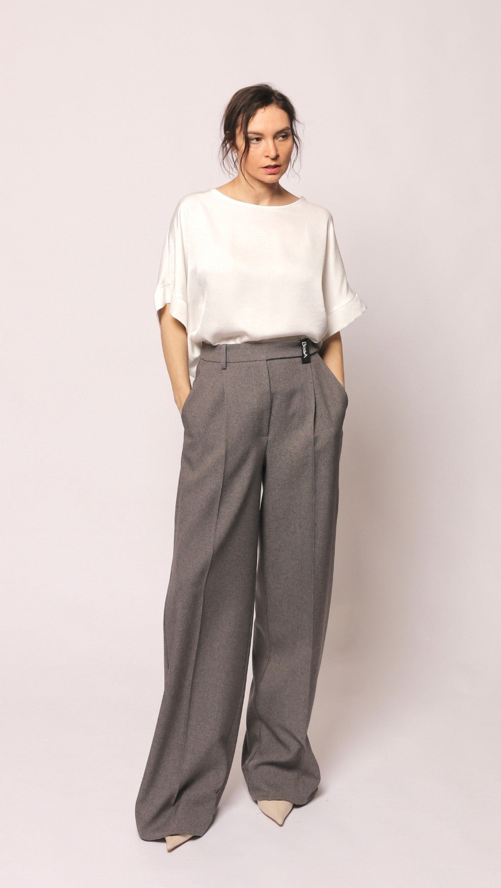 Regular-fit trousers Greige
