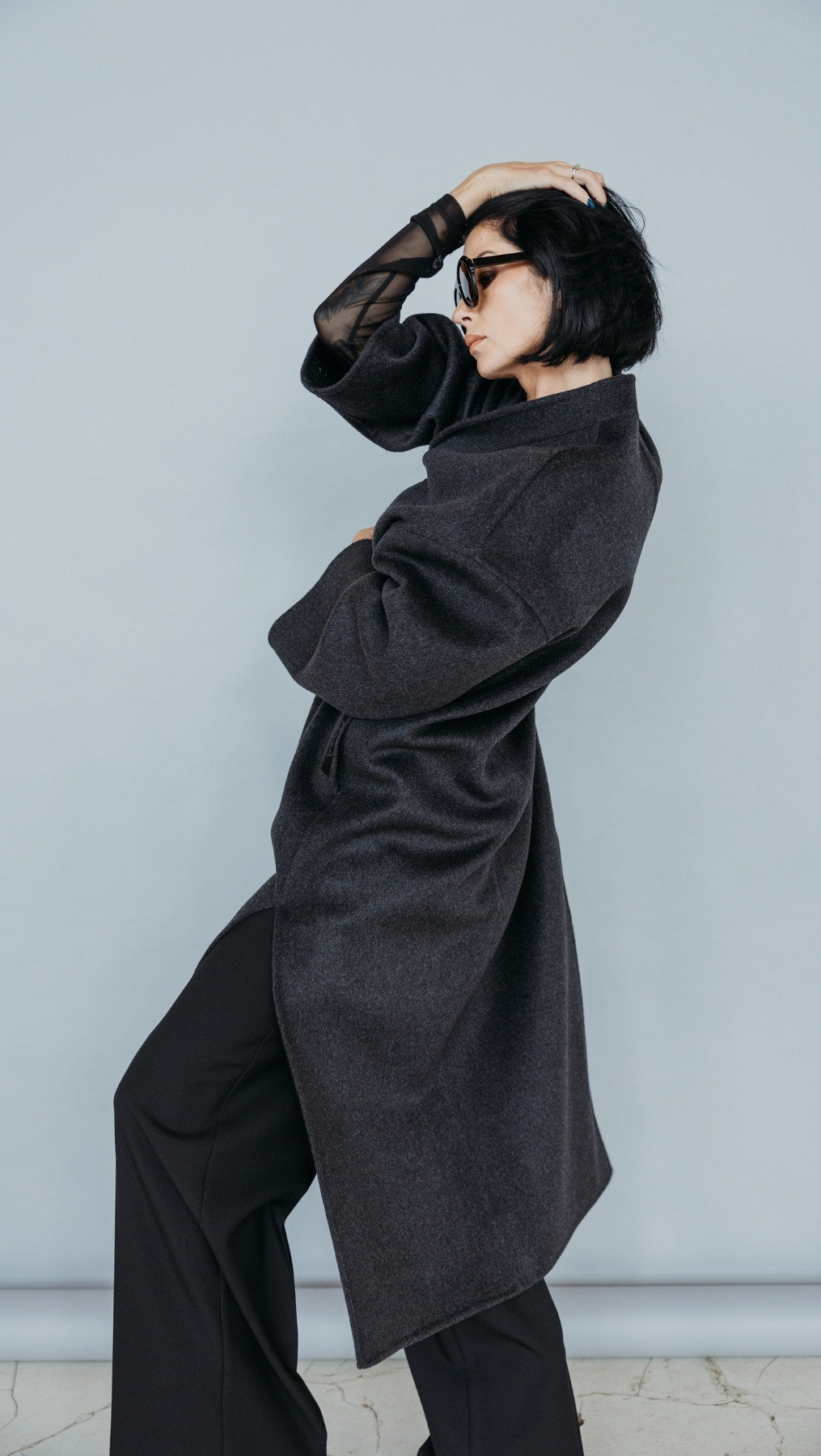 Long Double-faced wool coat