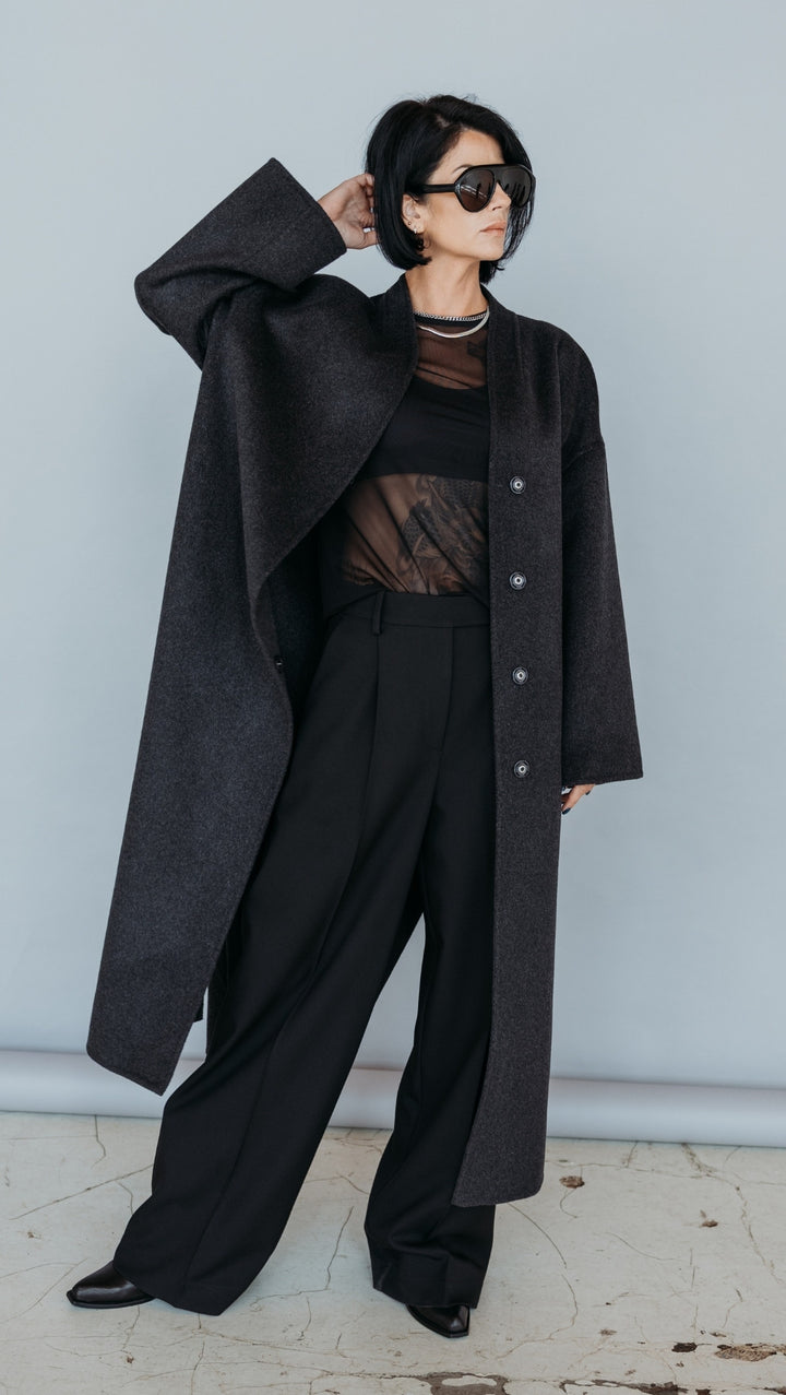 Long Double-faced wool coat