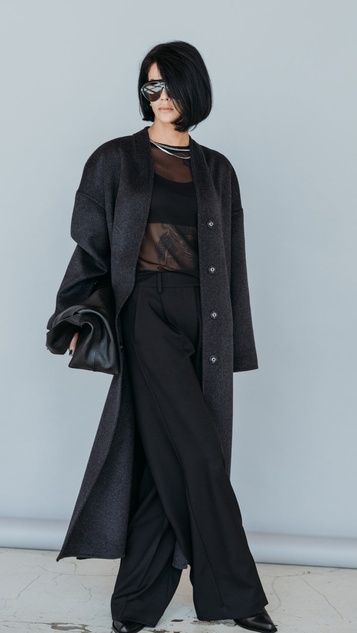 Long Double-faced wool coat