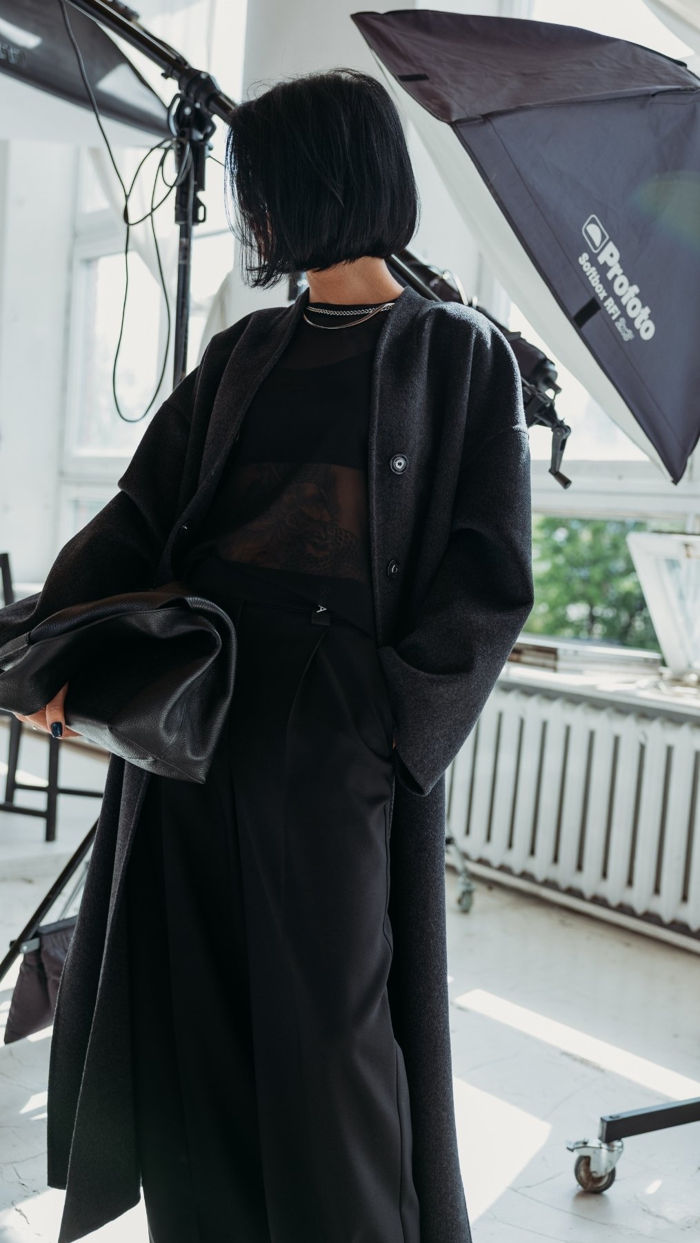 Long Double-faced wool coat