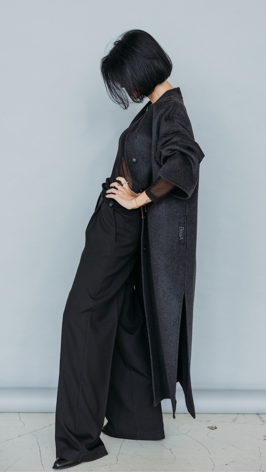 Long Double-faced wool coat
