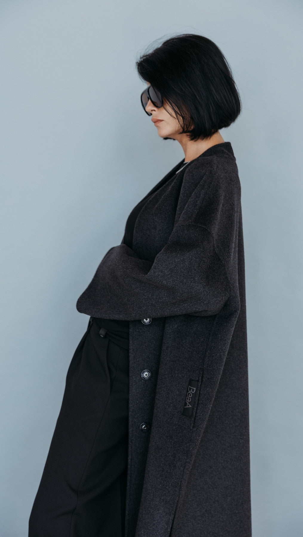 Long Double-faced wool coat