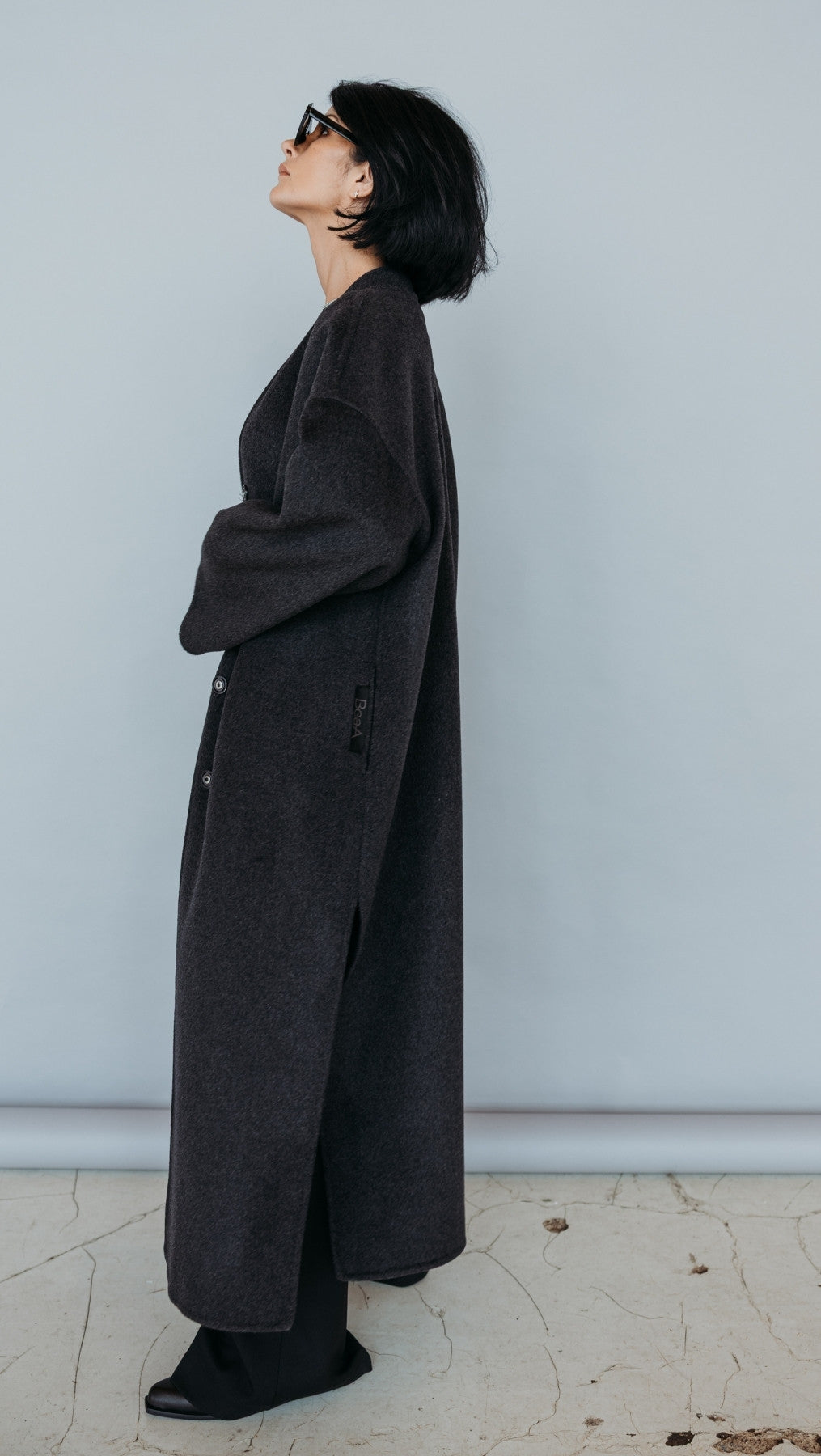 Long Double-faced wool coat