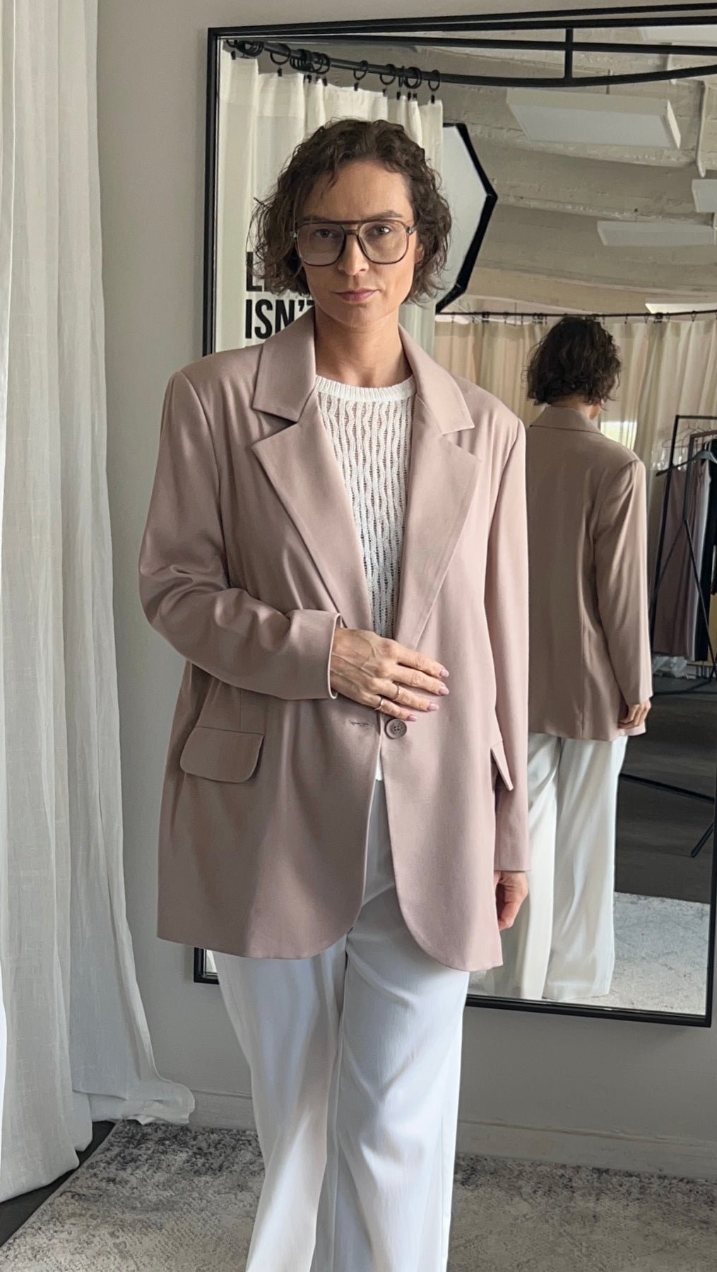 Jacket Beige Rose - BeaA - Be At Home with Yourself - jacket