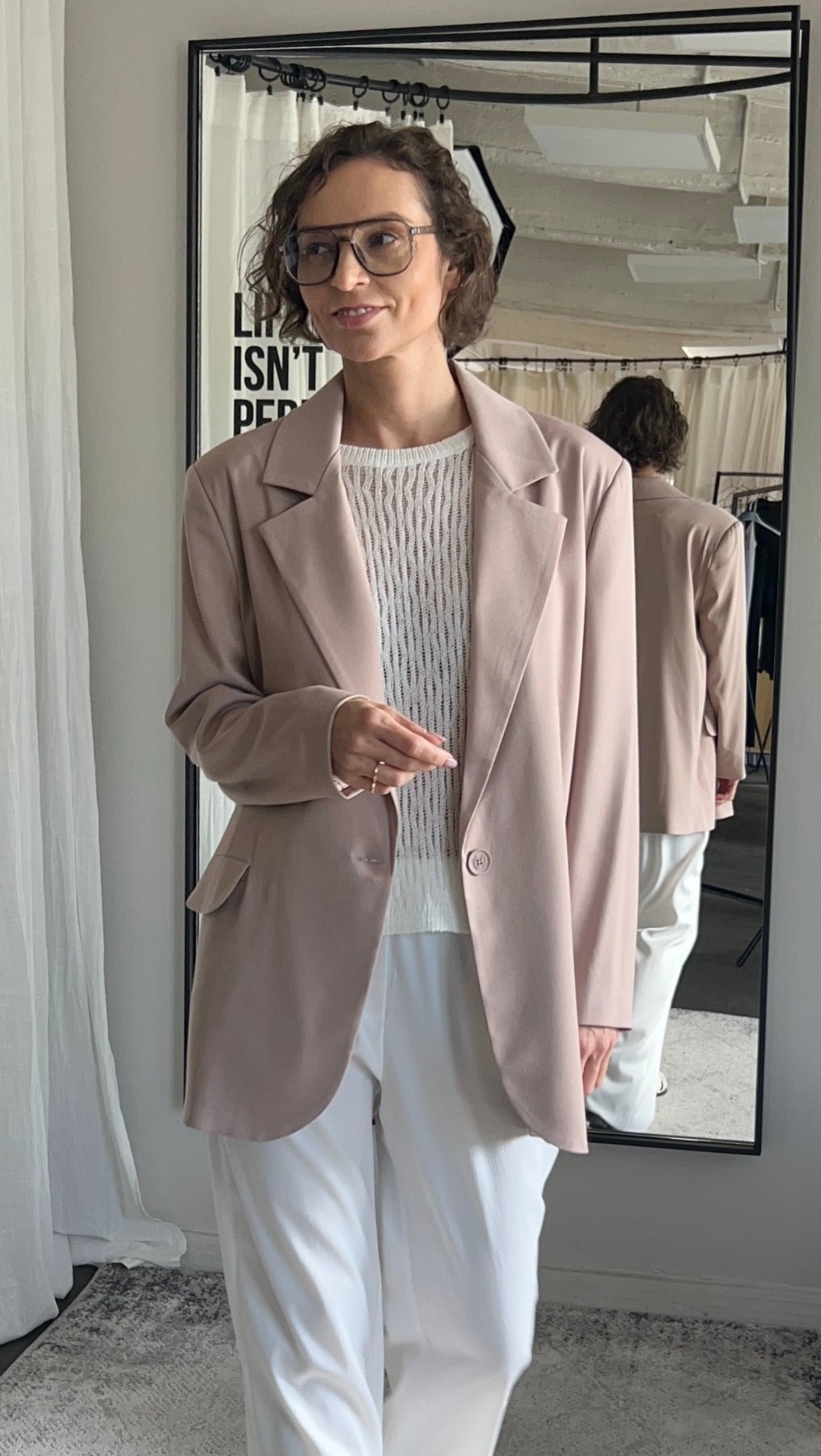 Jacket Beige Rose - BeaA - Be At Home with Yourself - jacket