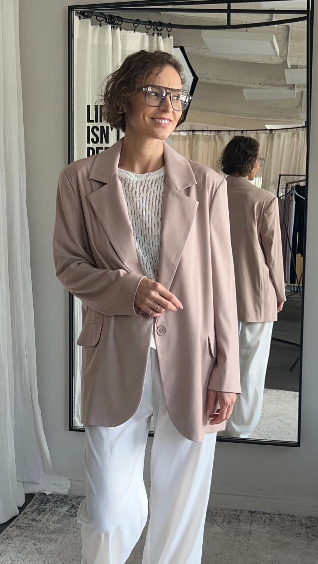 Jacket Beige Rose - BeaA - Be At Home with Yourself - jacket