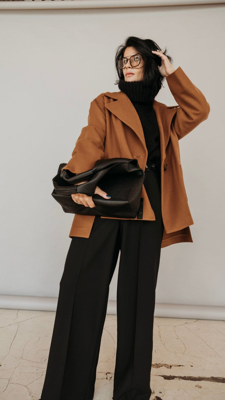 Jacket Dark Camel - BeaA - Be At Home with Yourself - coat