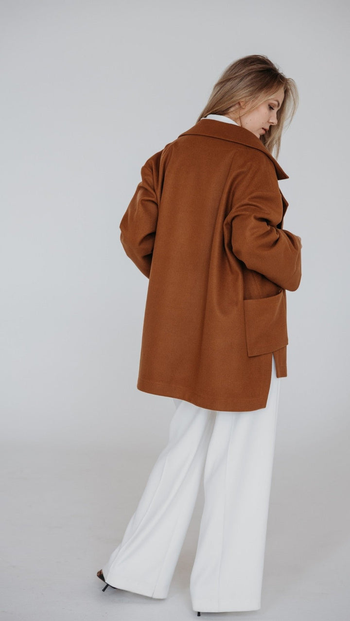 Jacket Dark Camel - BeaA - Be At Home with Yourself - coat