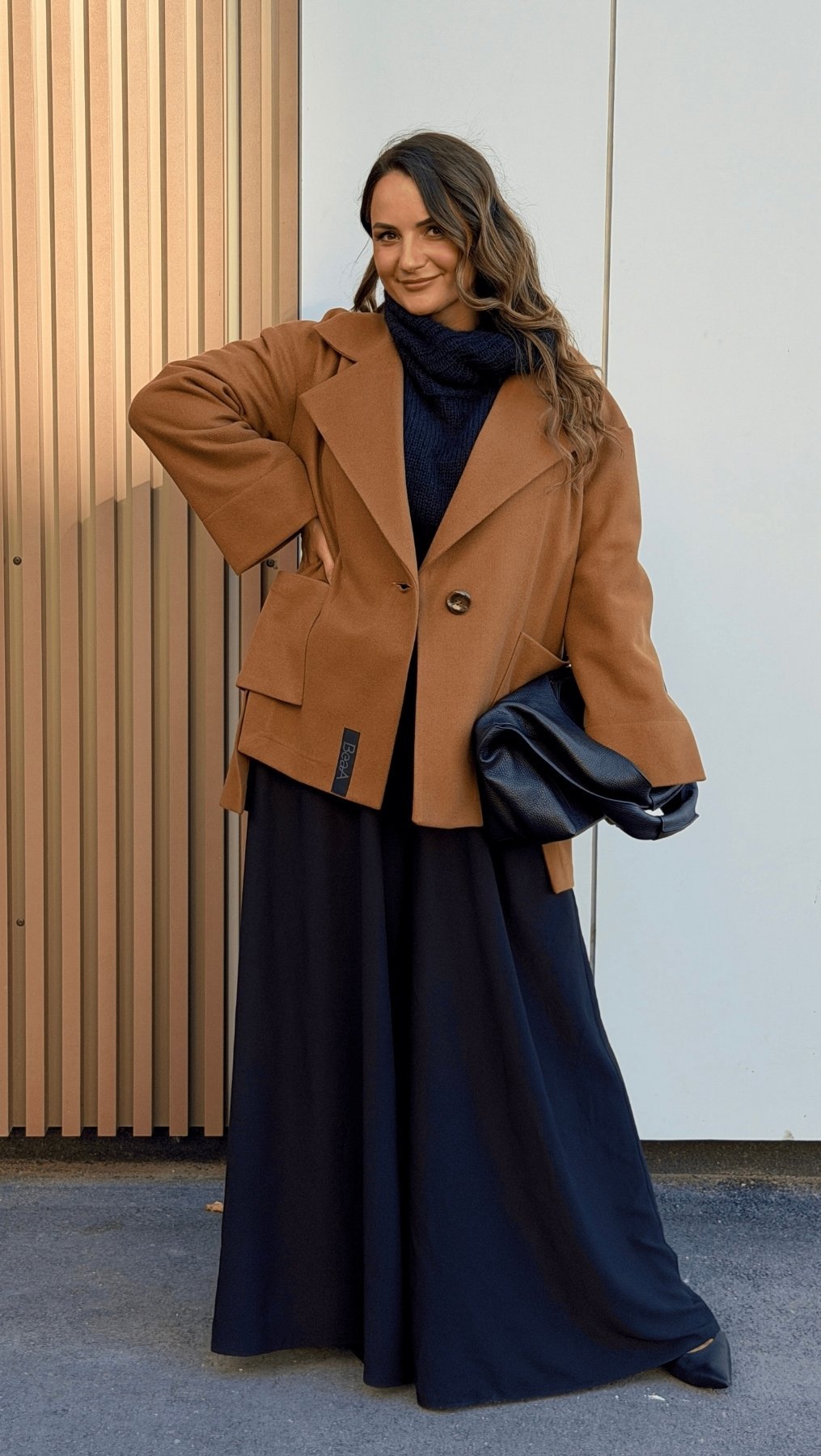 Jacket Dark Camel - BeaA - Be At Home with Yourself - coat