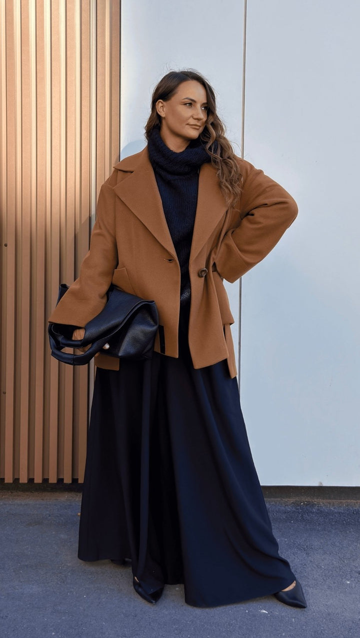 Jacket Dark Camel - BeaA - Be At Home with Yourself - coat
