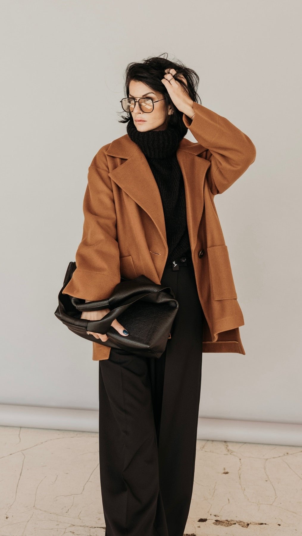 Jacket Dark Camel - BeaA - Be At Home with Yourself - coat