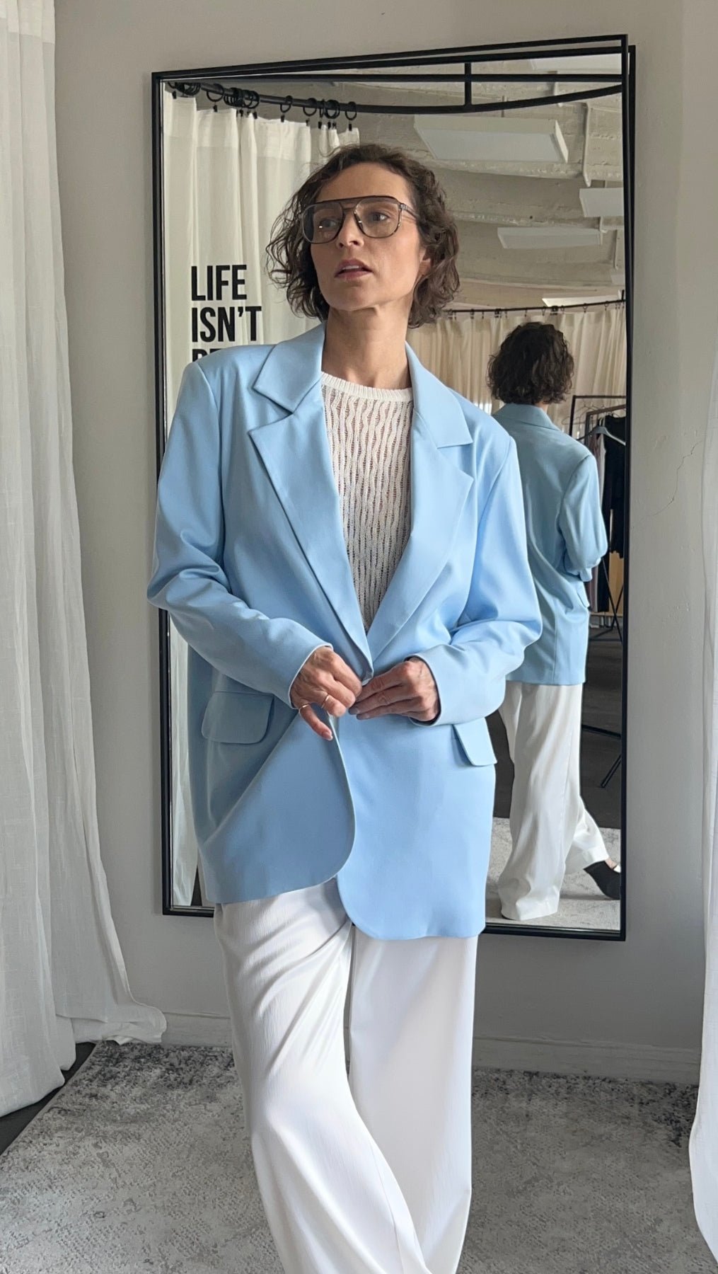 Jacket Light Blue - BeaA - Be At Home with Yourself - jacket