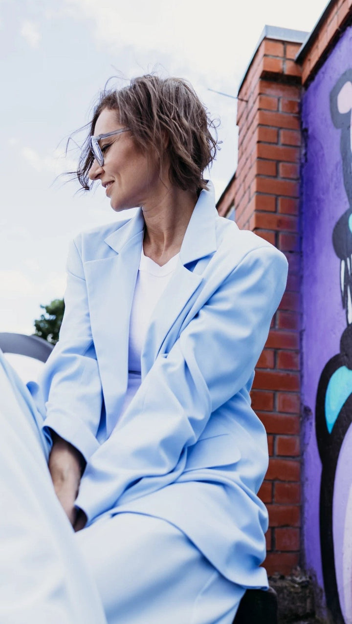 Jacket Light Blue - BeaA - Be At Home with Yourself - jacket