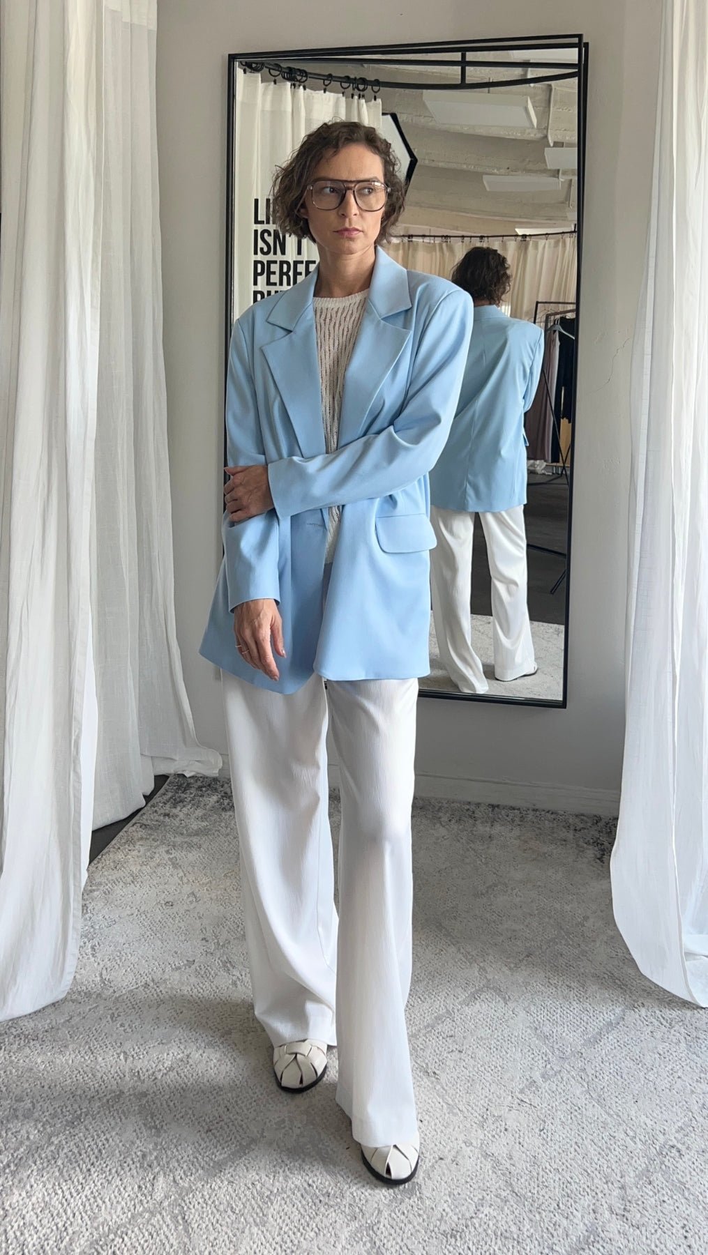 Jacket Light Blue - BeaA - Be At Home with Yourself - jacket