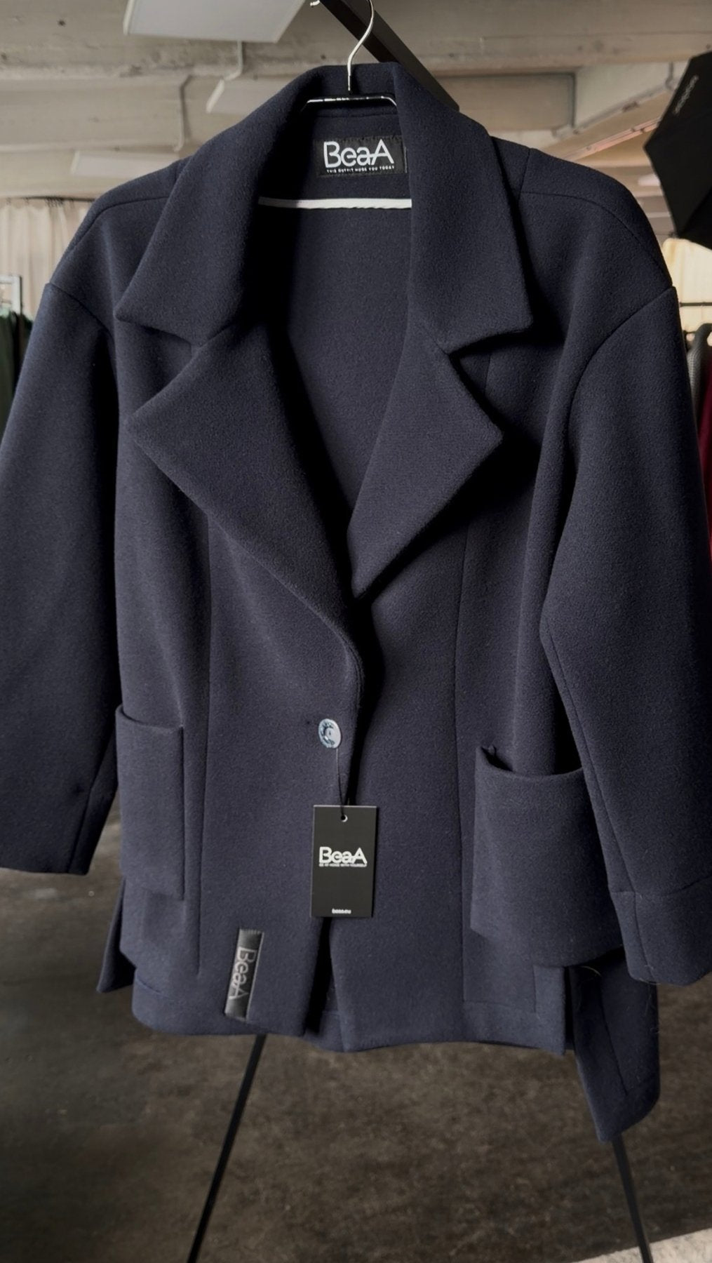 Jacket Light Blue/ Dark Blue - BeaA - Be At Home with Yourself - coat