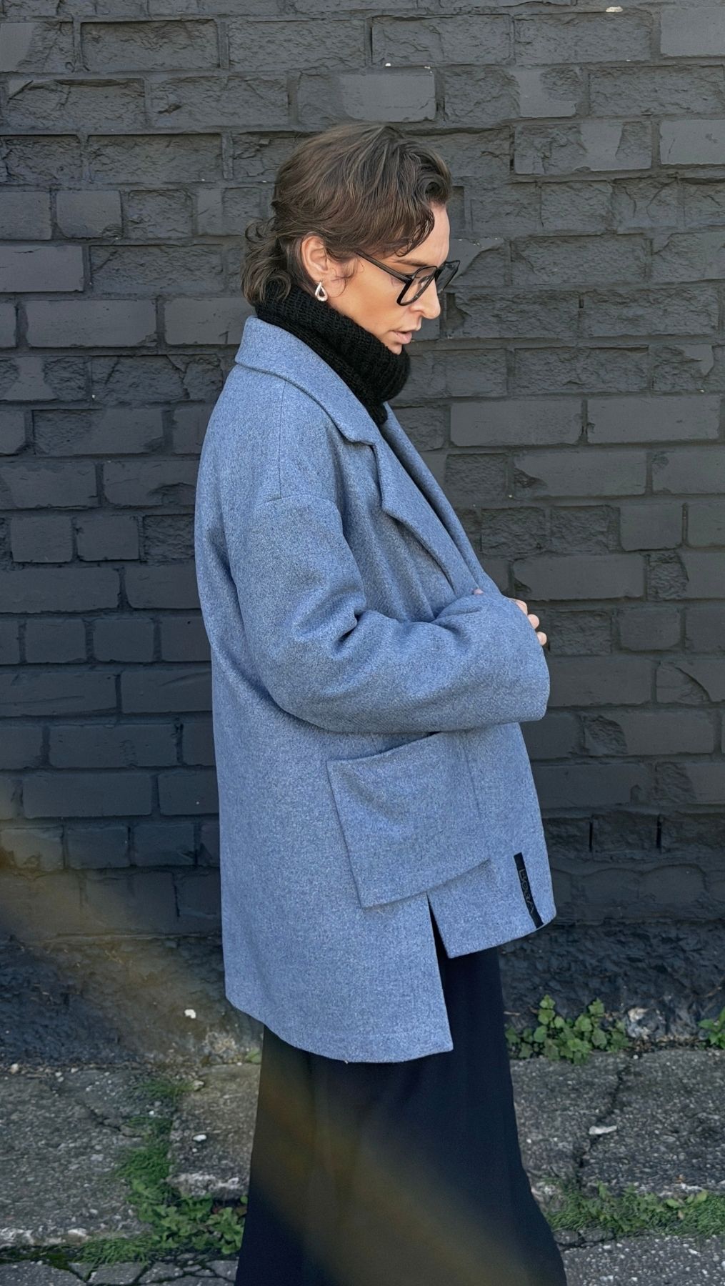 Jacket Light Blue/ Dark Blue - BeaA - Be At Home with Yourself - coat