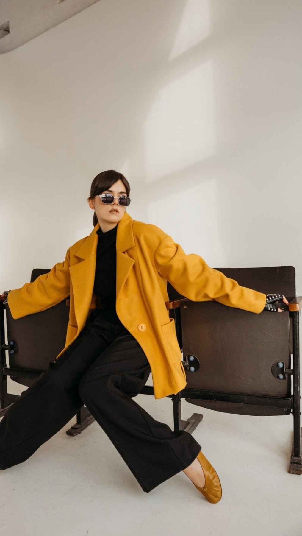 Jacket Yellow Saffron - BeaA - Be At Home with Yourself - coat